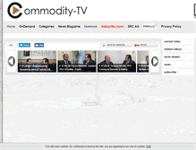 Tablet Screenshot of commodity-tv.net